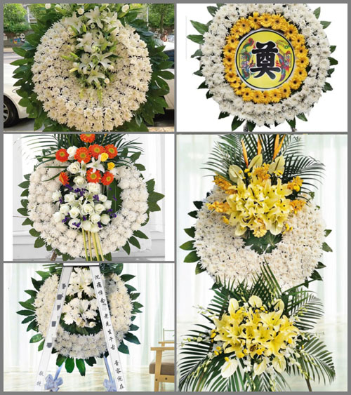 山东青岛即墨市鳌山卫街道姜家白庙村花圈速递